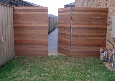 side fence and gate in Frankston South